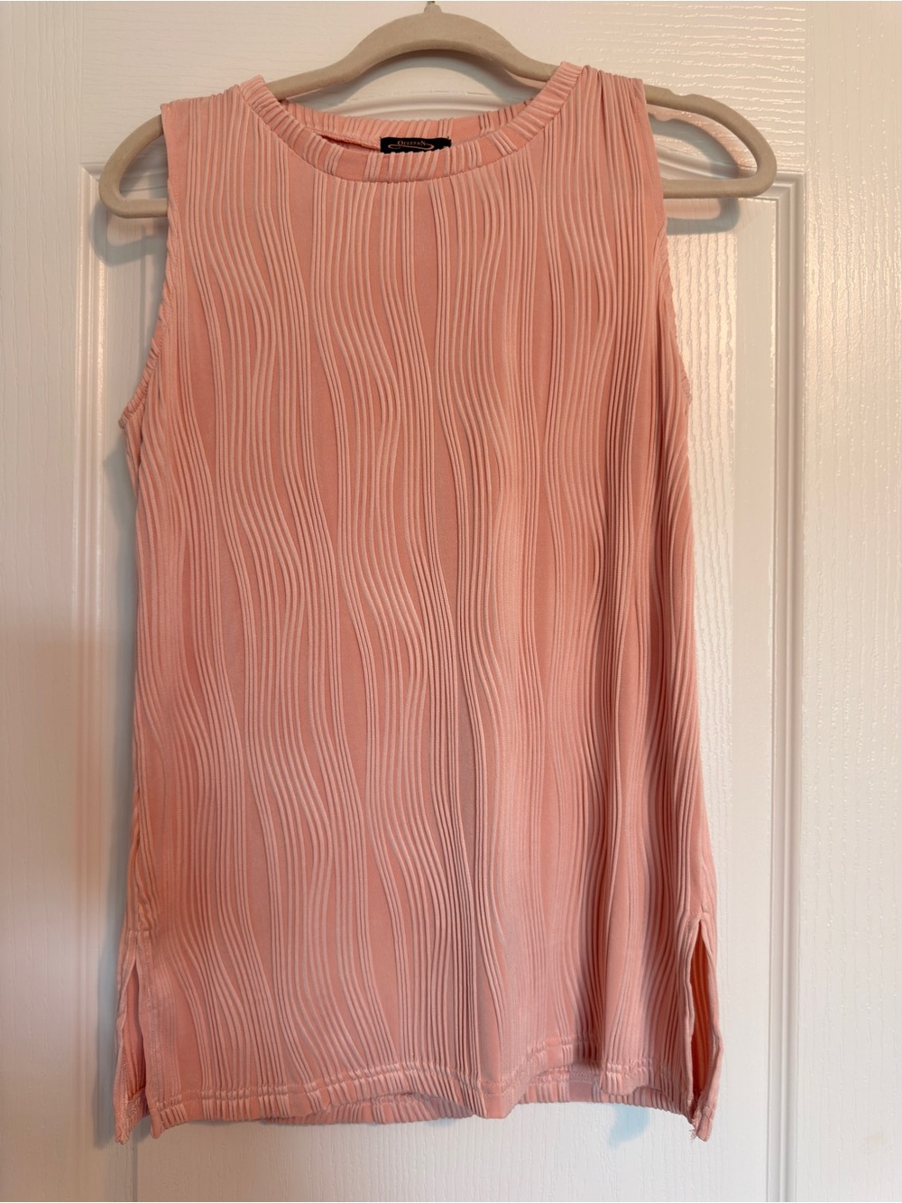 SALE | Sleeveless Textured Blouse in Soft Pink